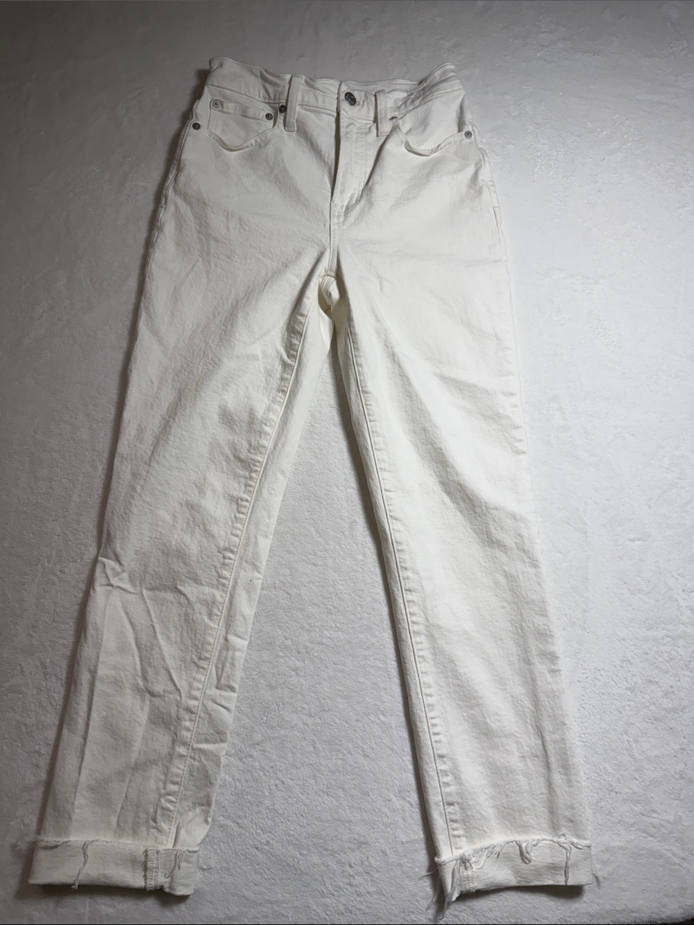Madewell Off-White Women's Straight-Leg Jeans